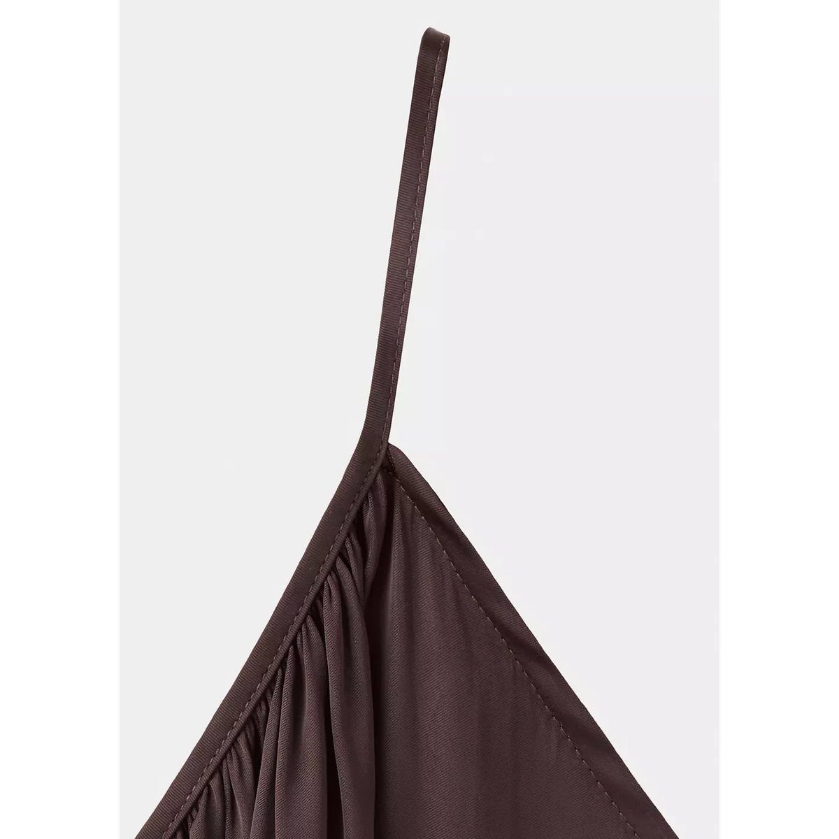 Robe asymétrique froncée grenat, MANGO
