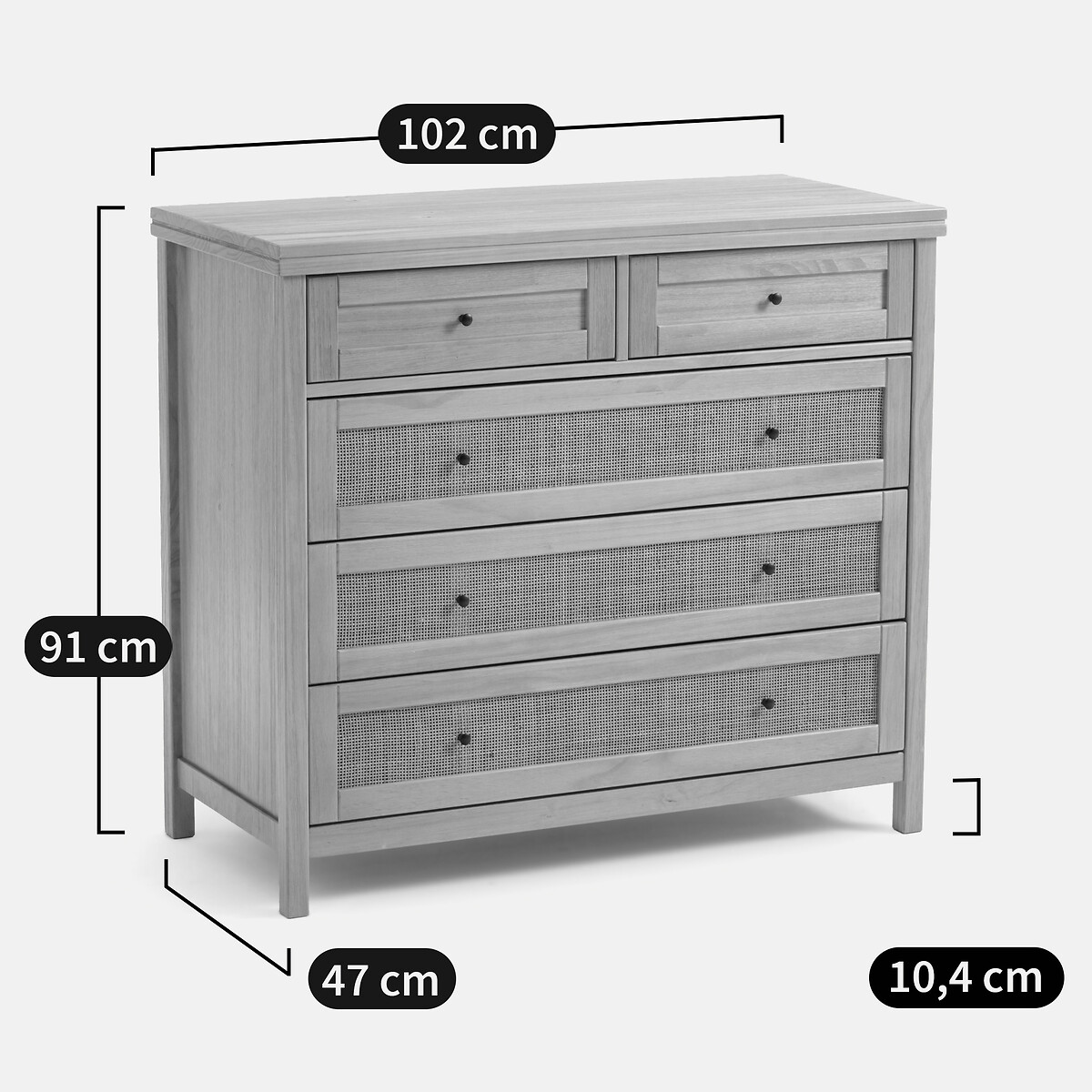 Commode 5 tiroirs Gabin naturel, LA REDOUTE INTERIEURS
