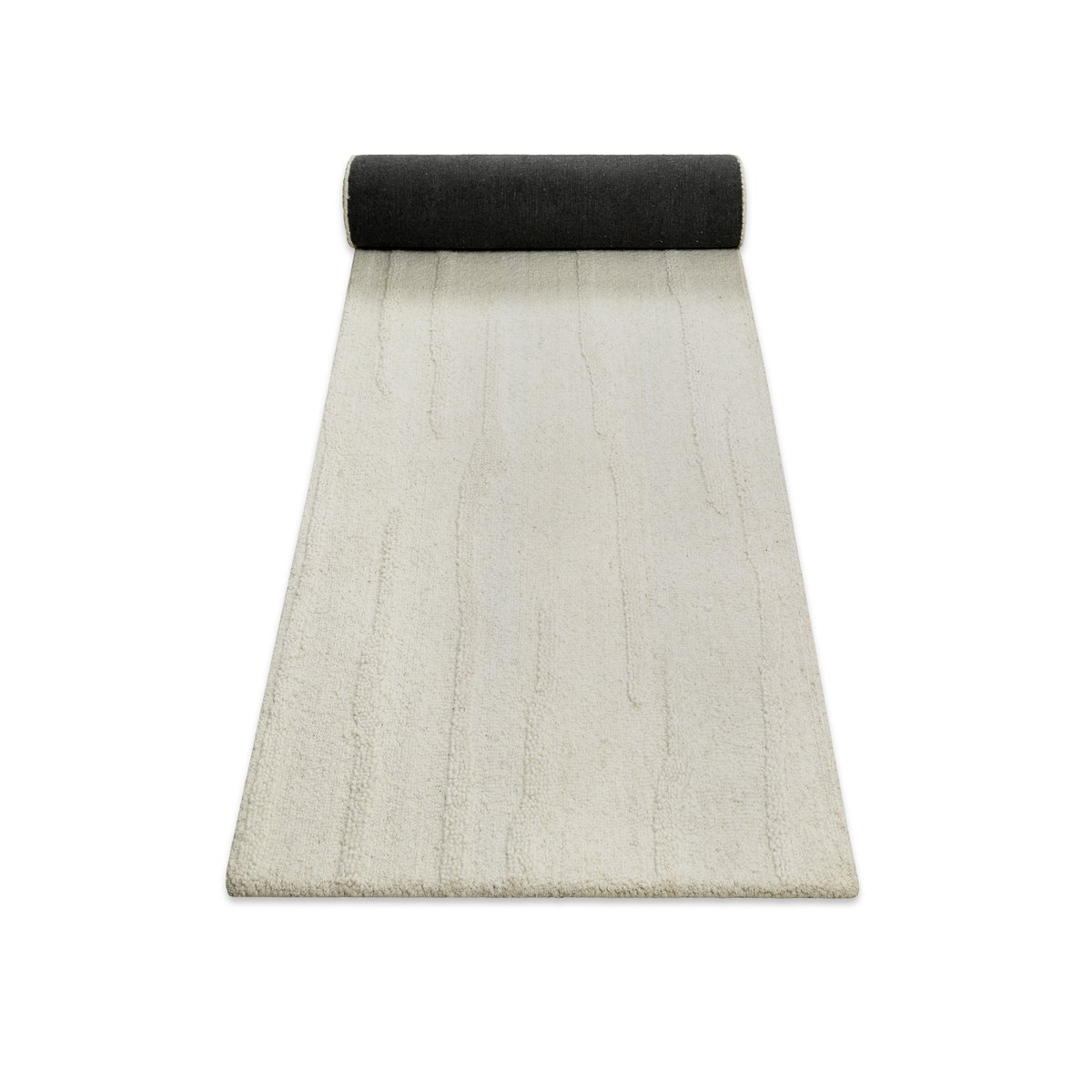 Tapis couloir texturé à motifs ondulés , HAMPTONS TWENTY blanc crème, WECON HOME