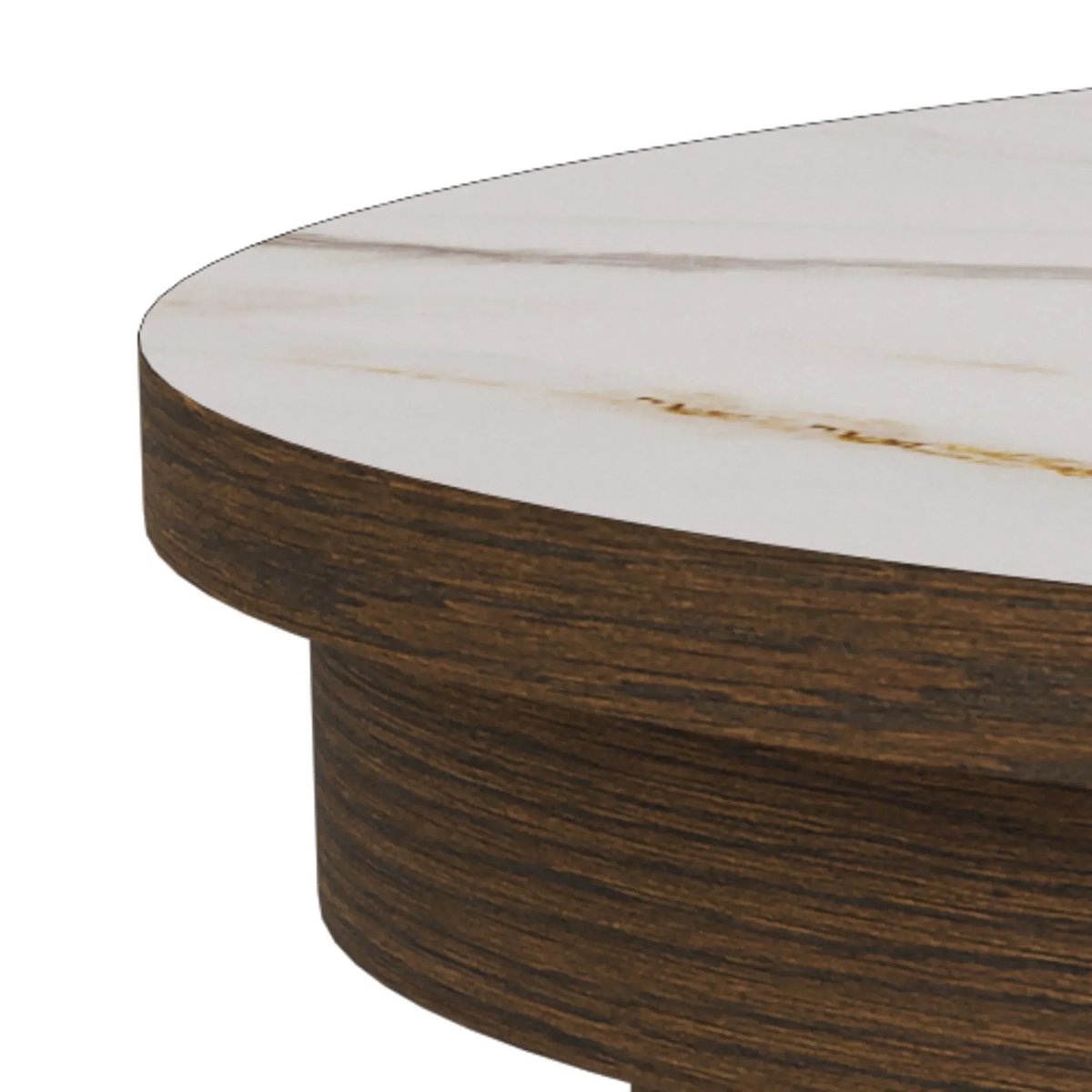 Table en céramique et chêne fumé 4 places D120 - SIMONE beige, HELLIN, DEPUIS 1862