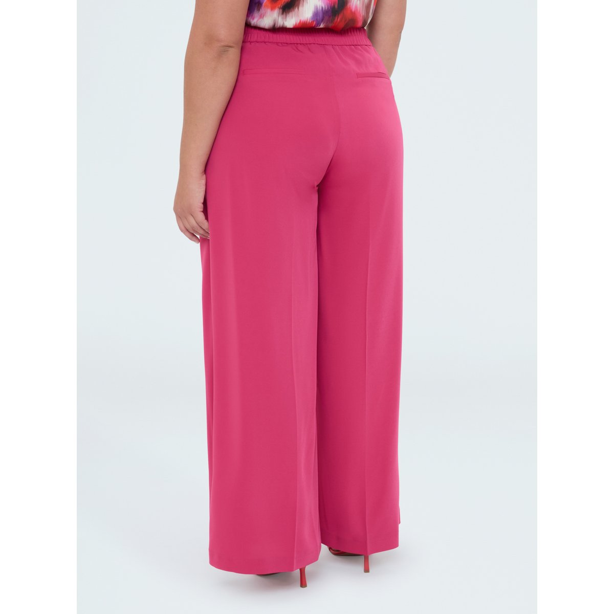 Pantalon à jambes larges fuchsia, FIORELLA RUBINO