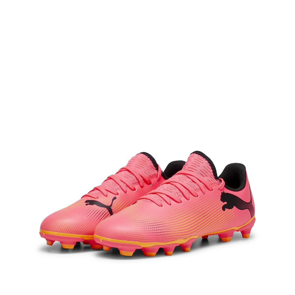 Crampons Future 7 Match FG/Ag Jr rouge orangé, PUMA
