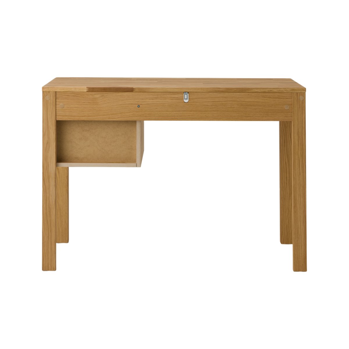 Bureau chêne massif 2 tiroirs - LUMINESCENCE bois clair, CAMIF