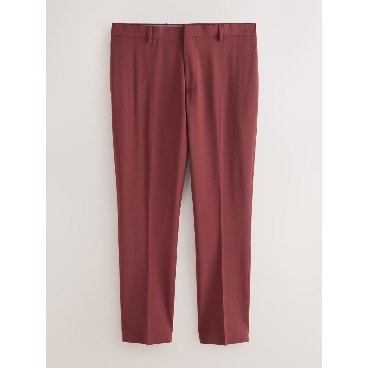 Pantalon de costume slim en laine motion flex marron rouille, NEXT