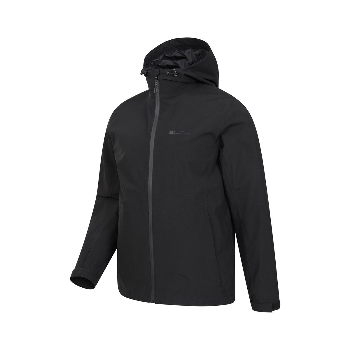 Veste imperméable à capuche COVERT noir, MOUNTAIN WAREHOUSE
