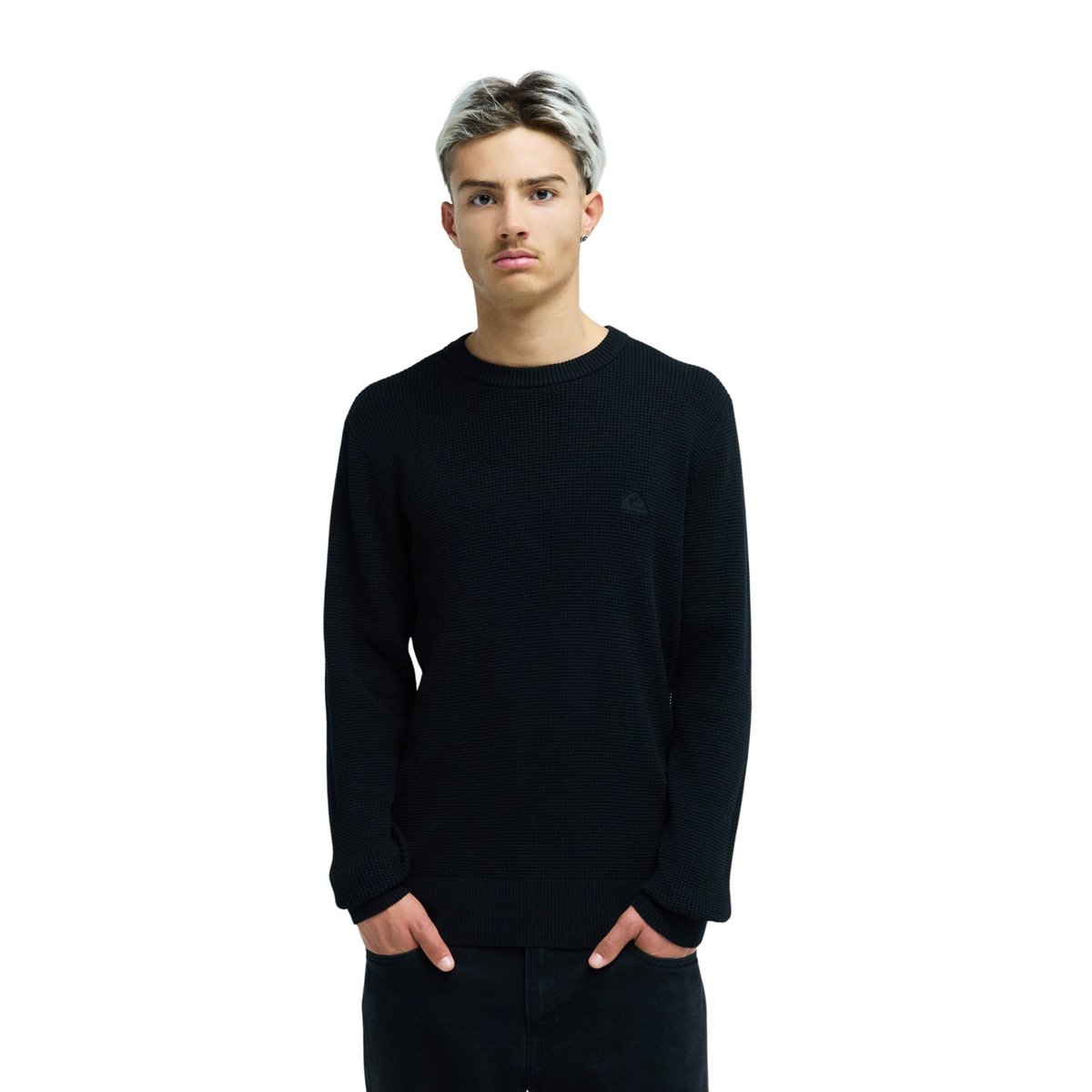 Pull WAFFLE noir black, QUIKSILVER