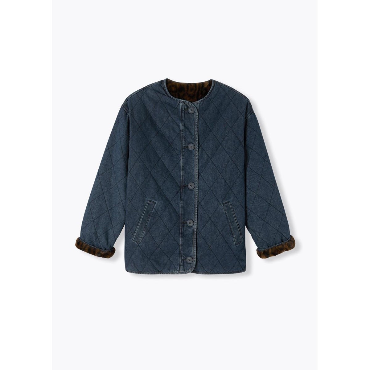 Veste courte réversible jean brut, PROMOD