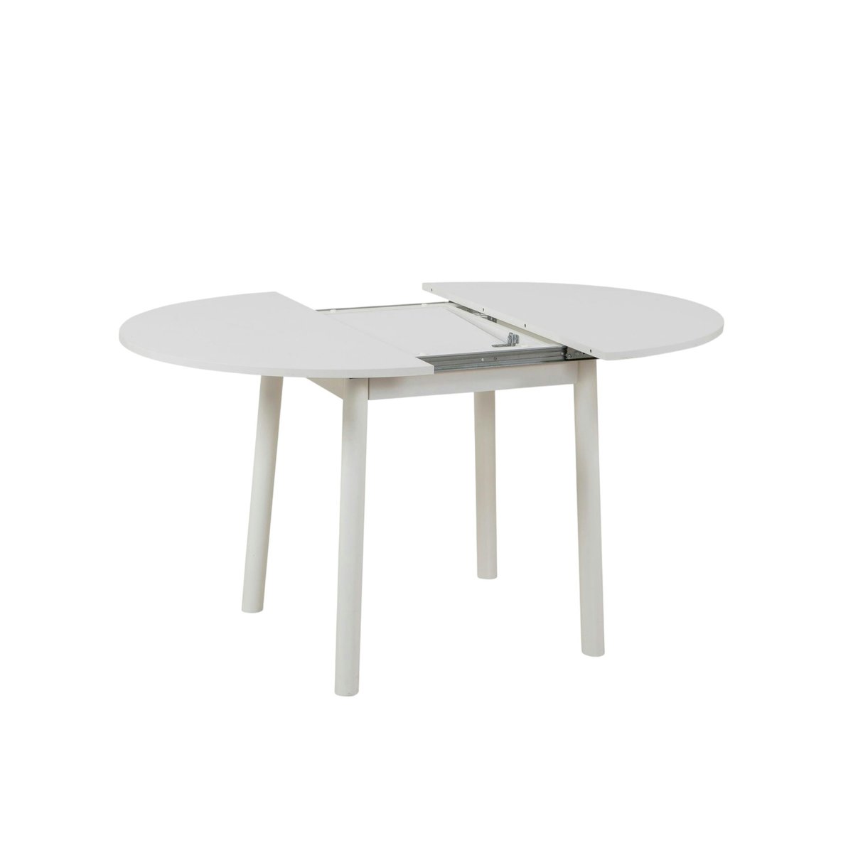 Table ronde extensible - 4 places ARDEN blanc, PIER IMPORT