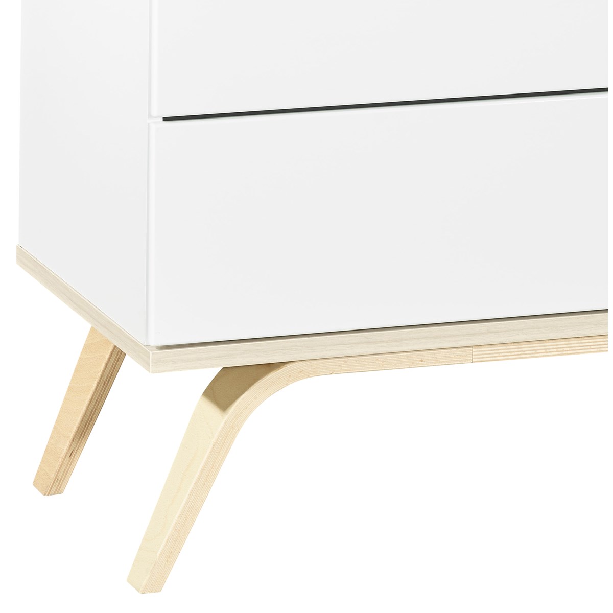 Commode 3 tiroirs en bois blanc, SAUTHON
