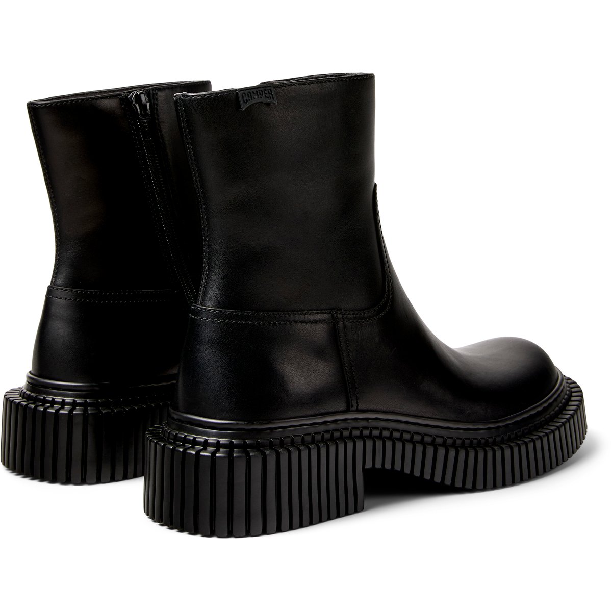 Bottines Pix Berlin Smooth Leather noir, CAMPER