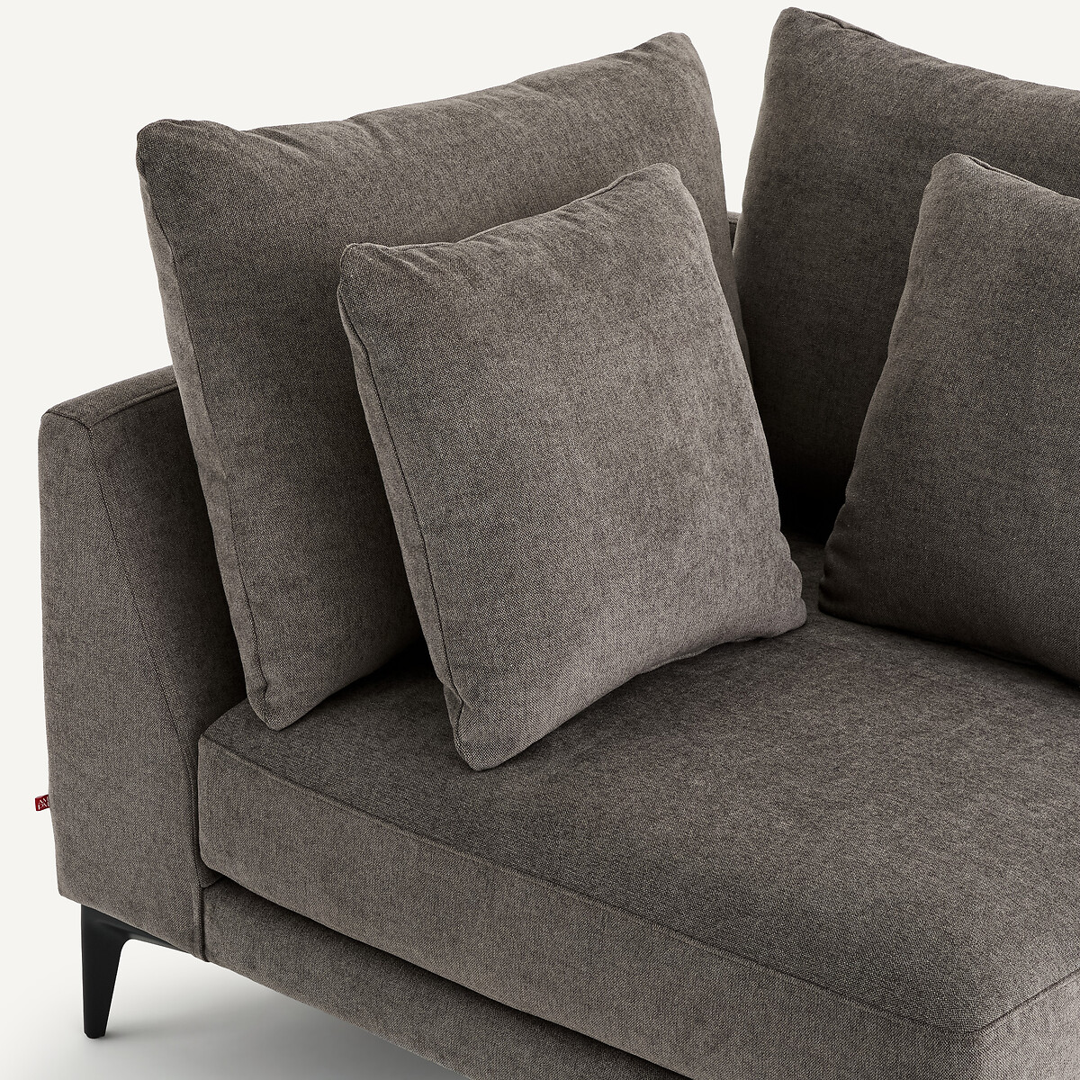 Canapé d'angle en polyester mélangé, MODERNISTE gris stone, EMMANUEL GALLINA X AM.PM