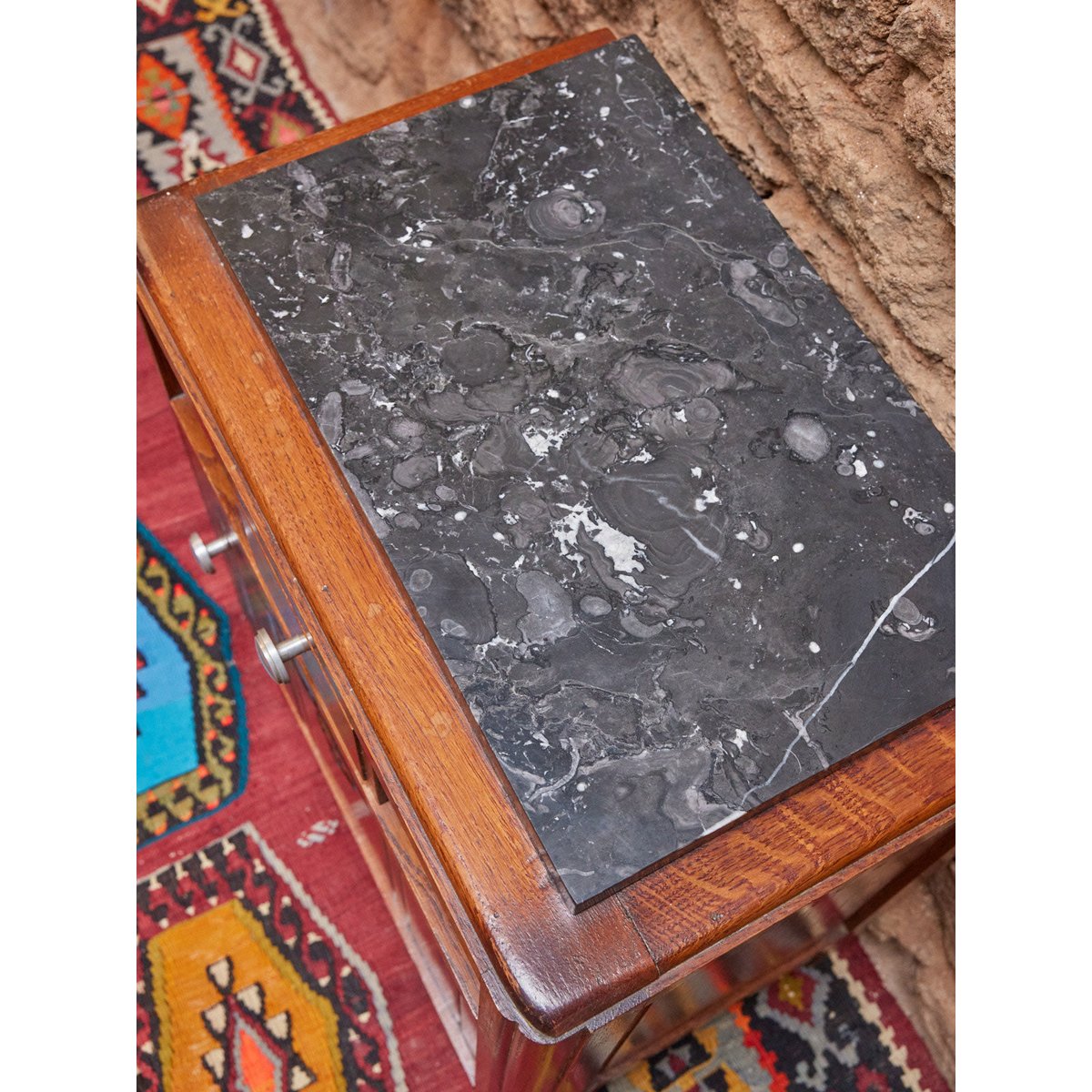 Paire de chevets Art déco Odile N°1261 - Bon état bois foncé, DEBONGOUT
