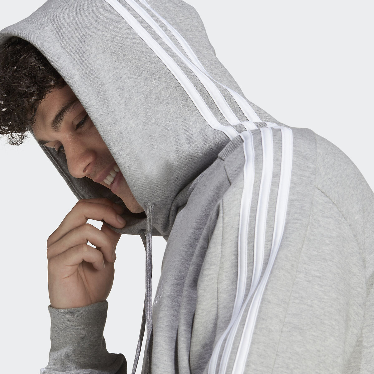 Sweatshirt à capuche Essentials French Terry gris, ADIDAS SPORTSWEAR