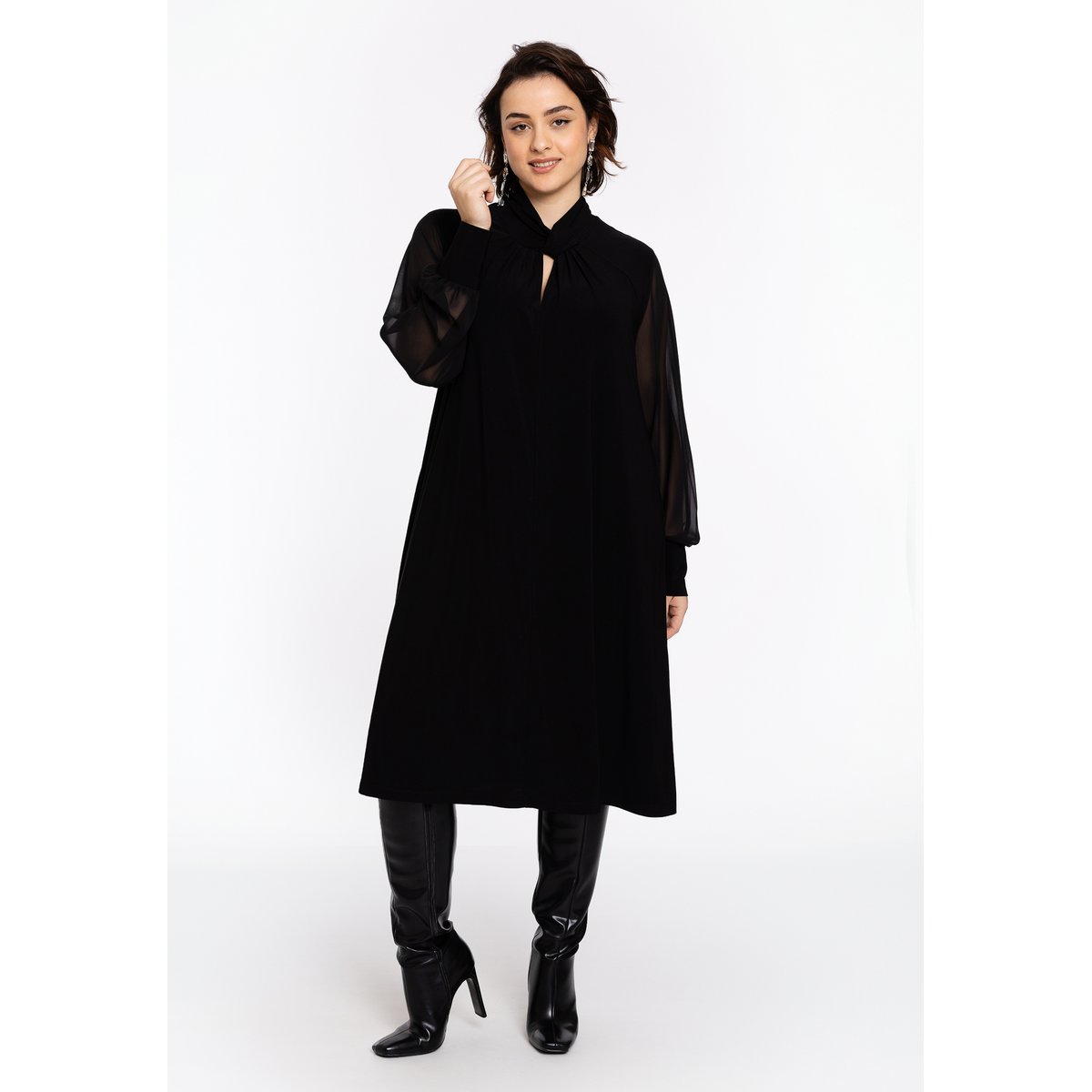 Robe coupe ample noir, YOEK