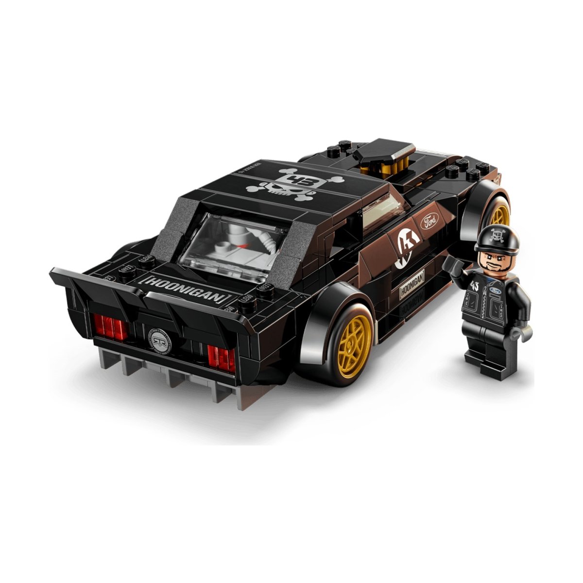 La Ford Mustang Hoonicorn V1 de 1965 de Ken Block noir, LEGO
