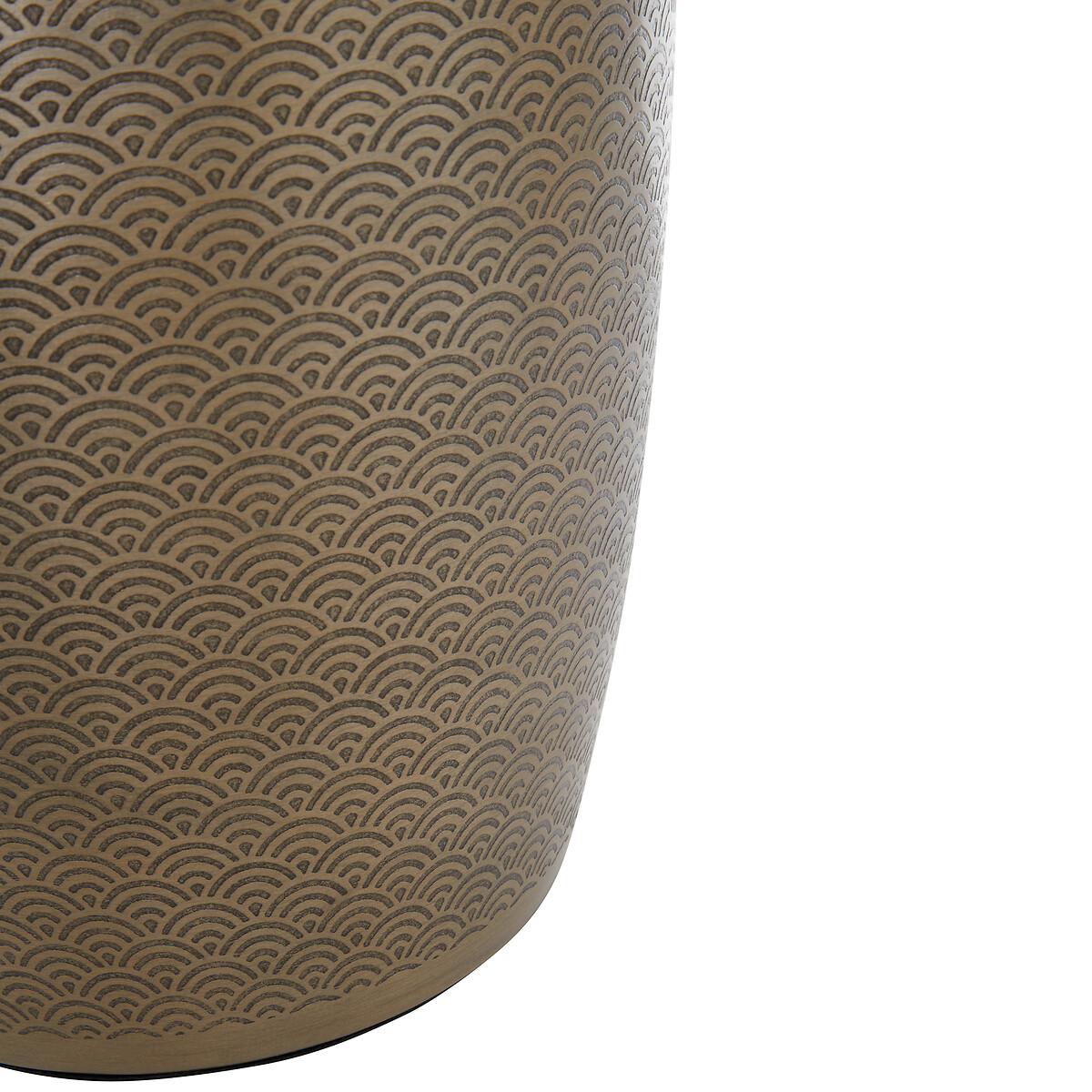 26cm Art Deco Gold Finish Waste Bin gold-coloured, FIFTY FIVE SOUTH