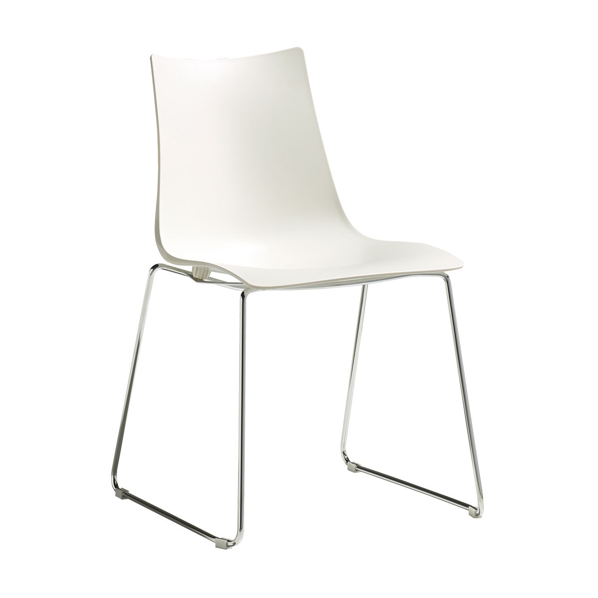 Chaise design empilable (lot de 2), ZEBRA blanc, SCAB DESIGN