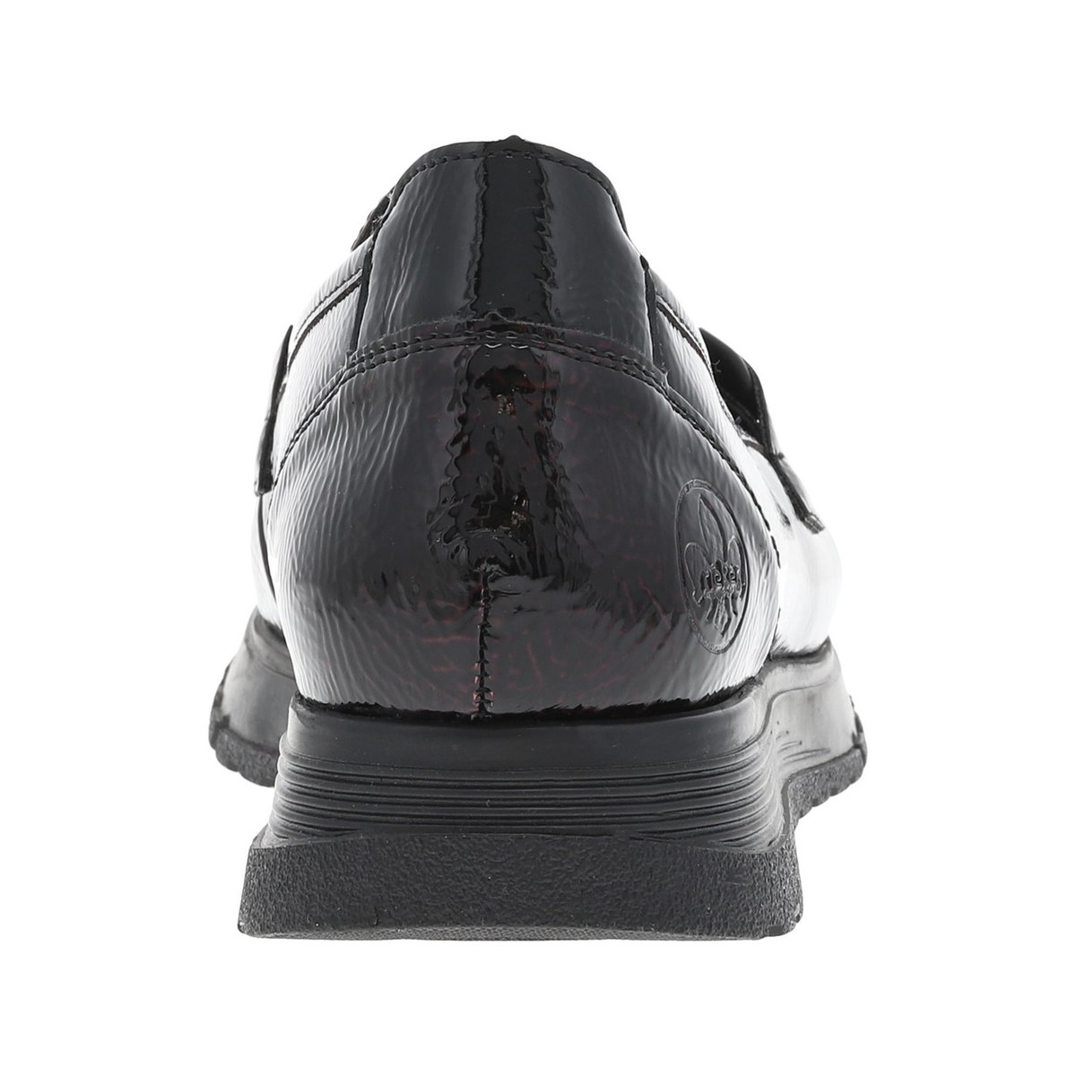 Mocassins talon plat bordeaux, RIEKER