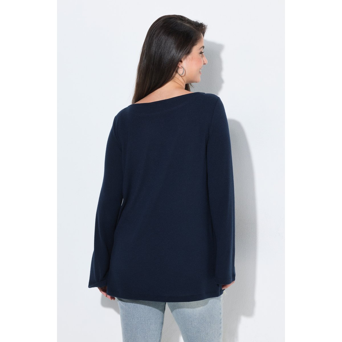 Blouse d’une très grande douceur marine, ULLA POPKEN