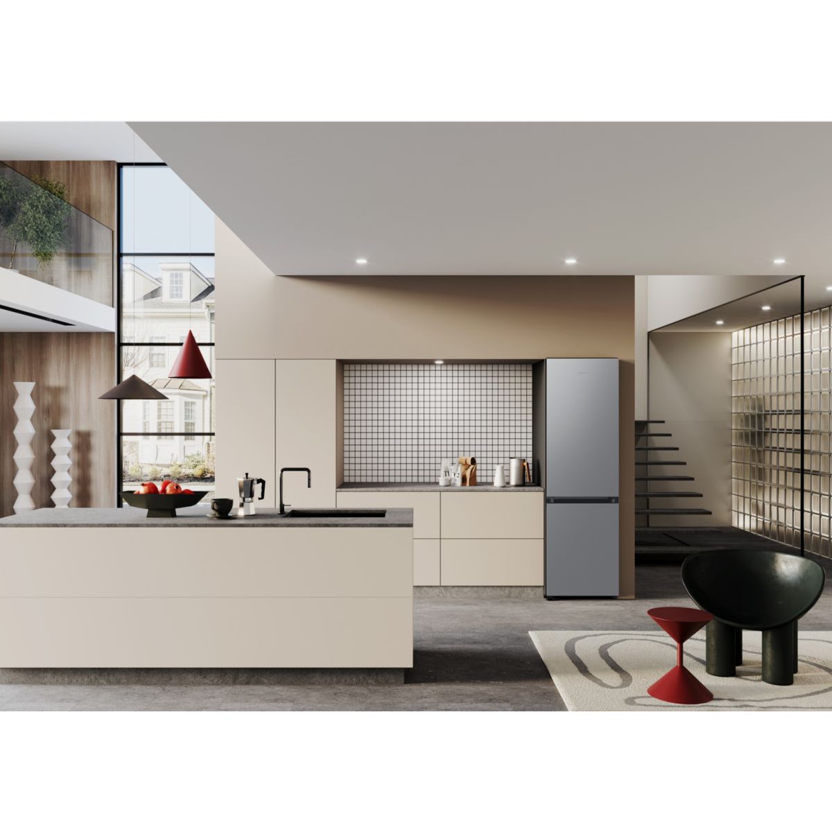 Réfrigérateur combiné RB34C605CS9 gris, SAMSUNG