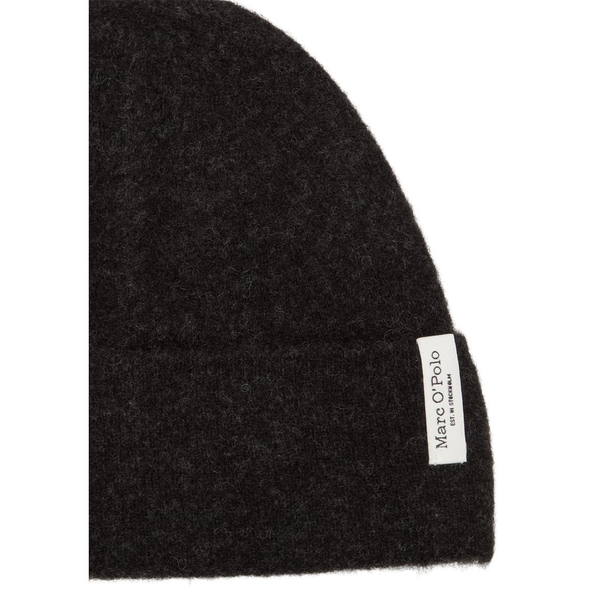 casquette en mélange de poils de yack et de laine d'alpaga très doux anthracite, MARC O'POLO