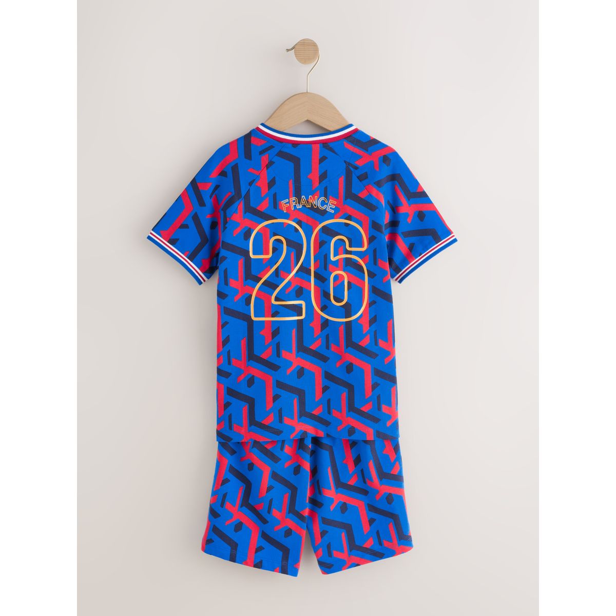 Pyjama short à motif football france blanche/bleue/rouge, NEXT