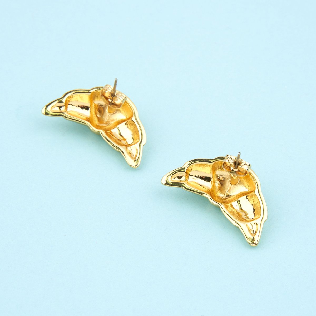 Boucles d'oreilles CROISSANT doré, COUCOU SUZETTE