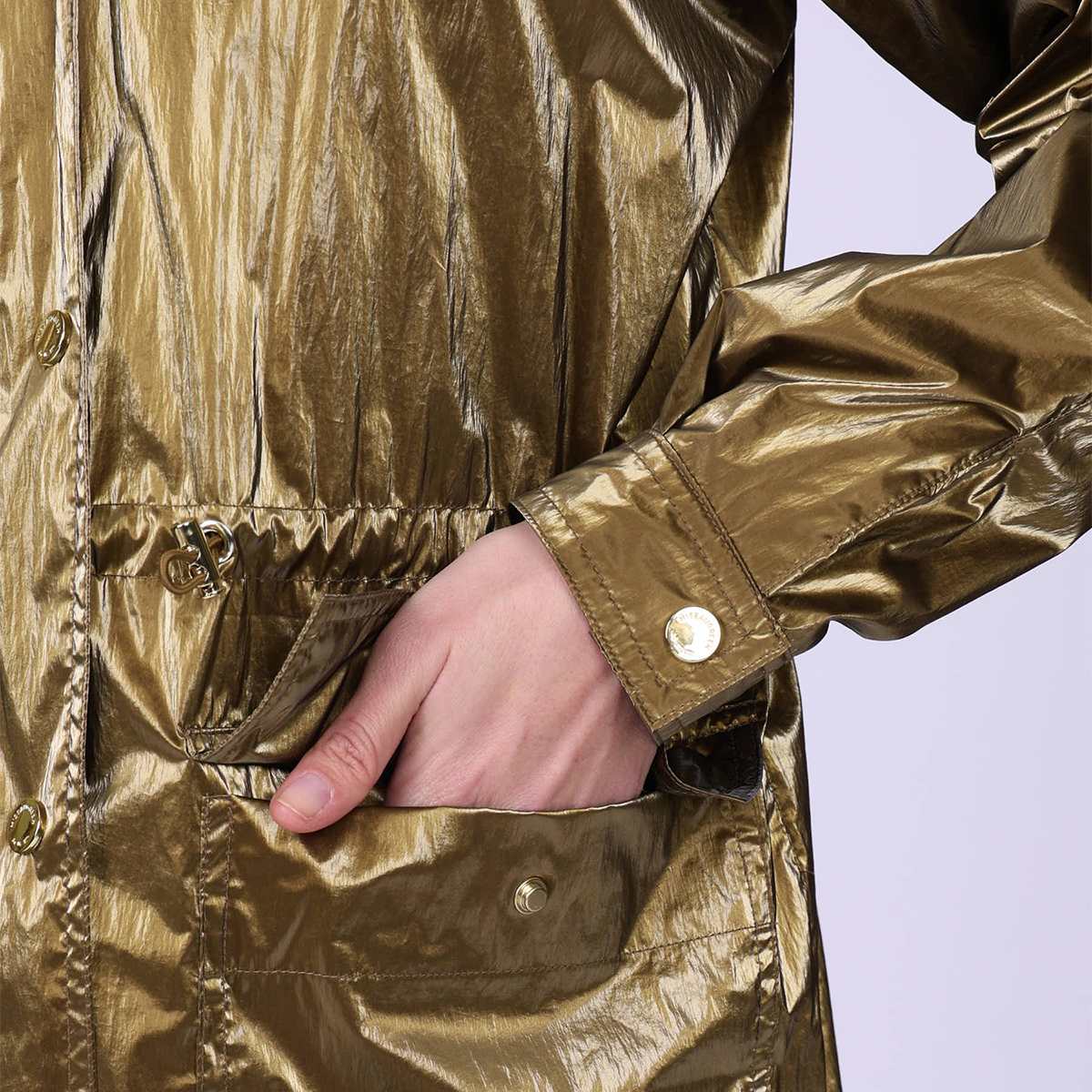Parka Dorine camel, MISE AU GREEN