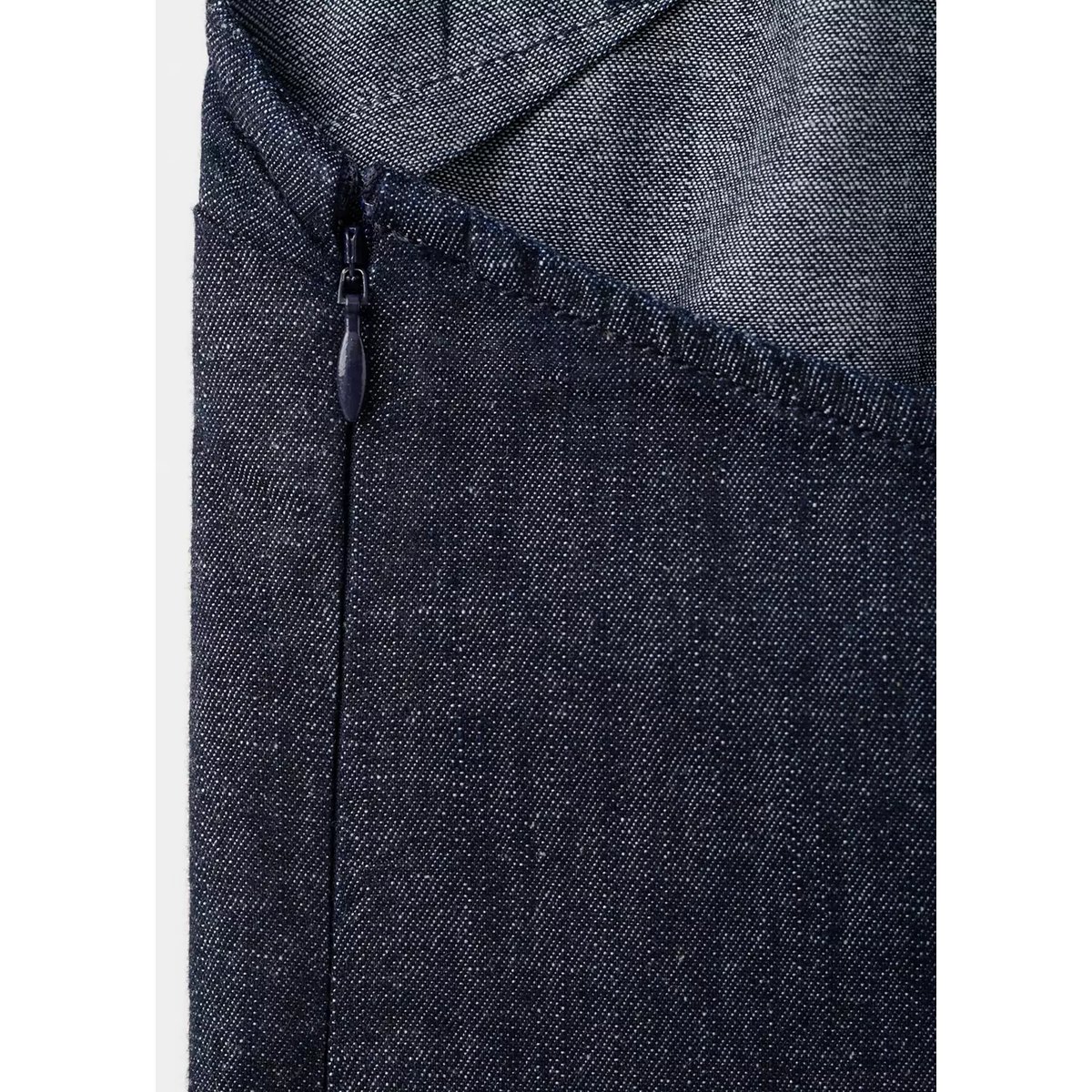 Robe en jean halter bleu, MANGO