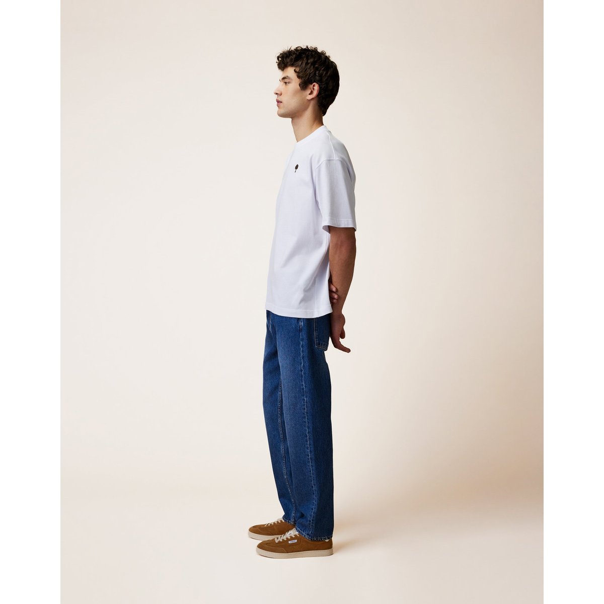 T-shirt en maille blanc, FAGUO