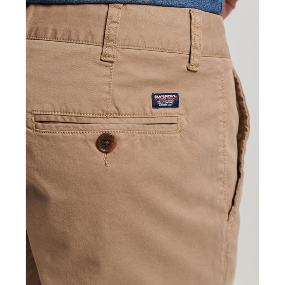 Short chino vintage beige désert, SUPERDRY