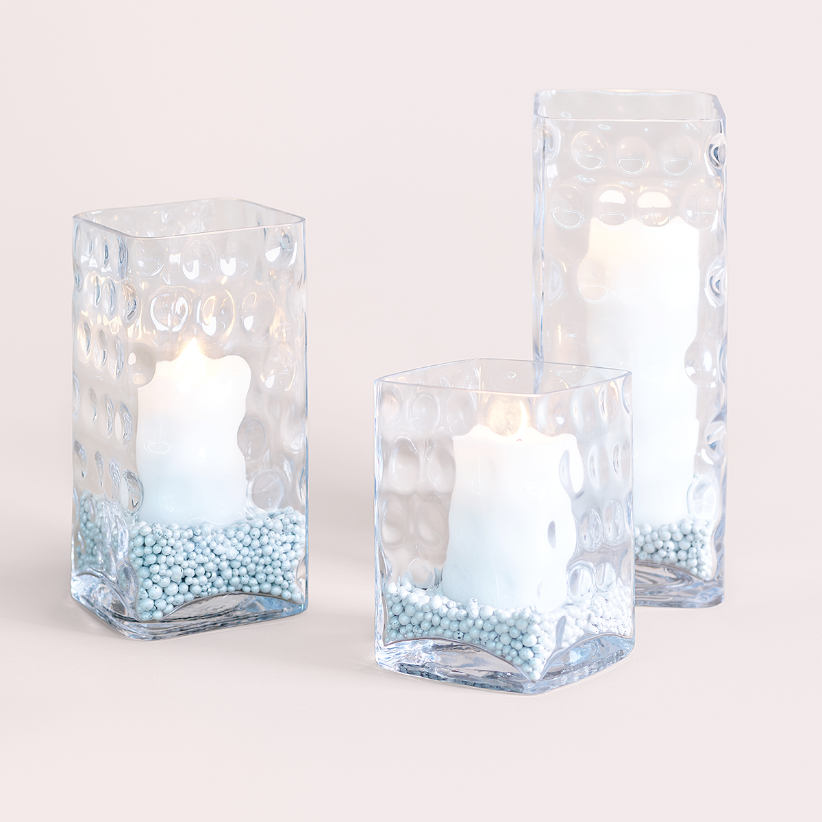 Gravillons décoratifs pour vase 350ml en pierre H10 vert, SIA DECO