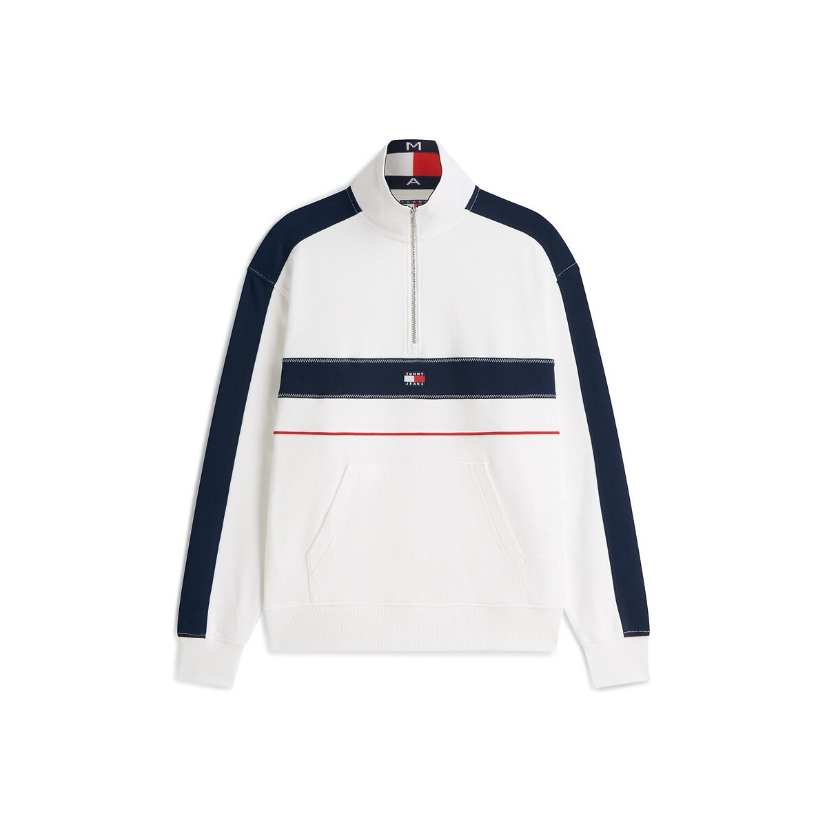 Half Zip Sweatshirt ecru , TOMMY JEANS