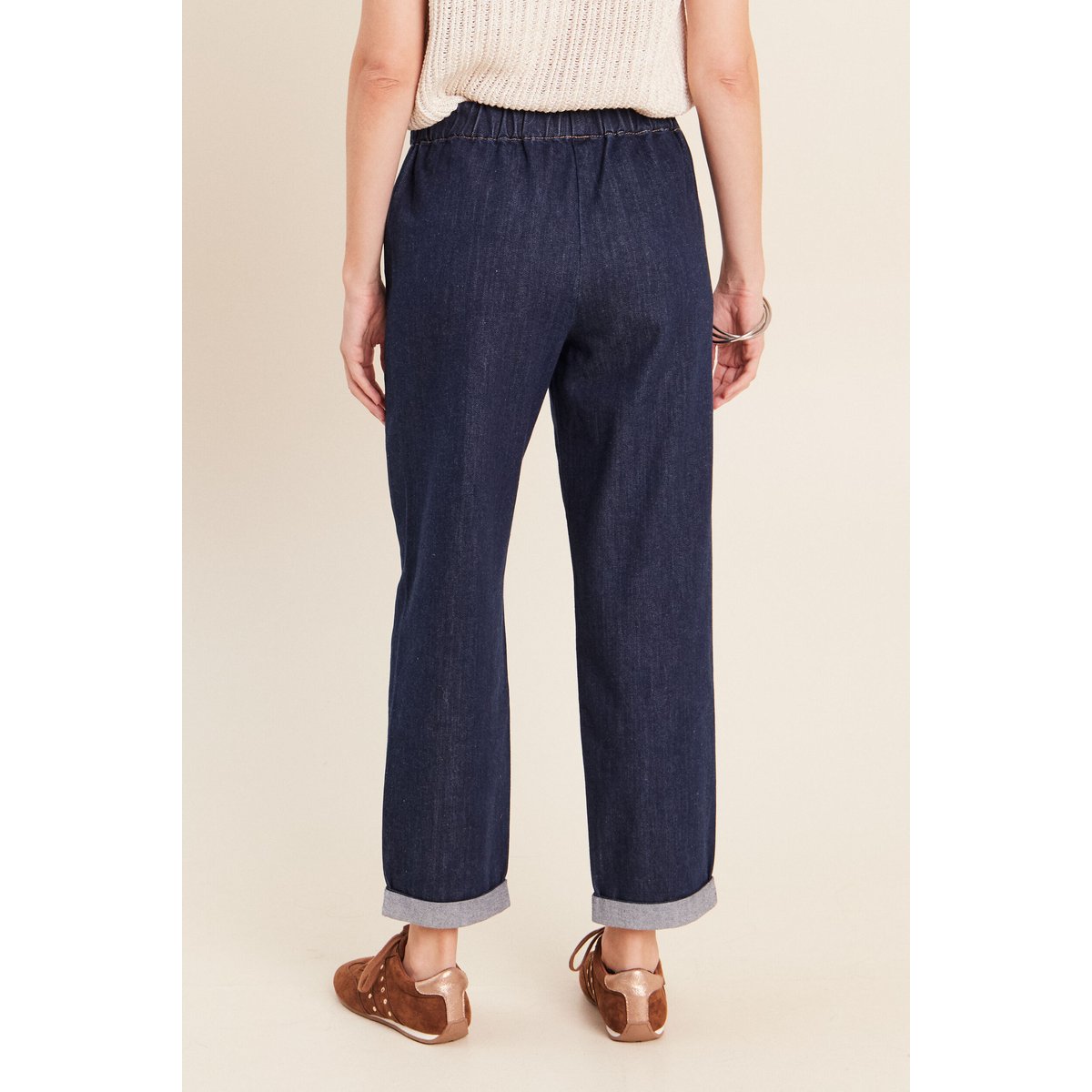 Jean mom en denim denim brut, BREAL