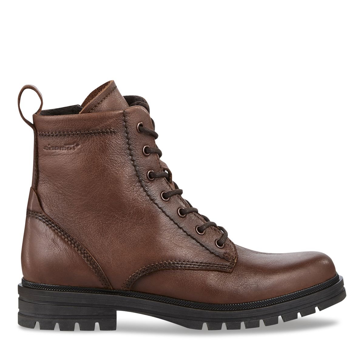 Bottine marron cognac cuir, TAMARIS