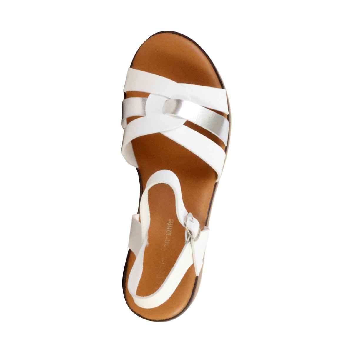 Sandales Compensées à Bride Lbs blanc, ENZA NUCCI