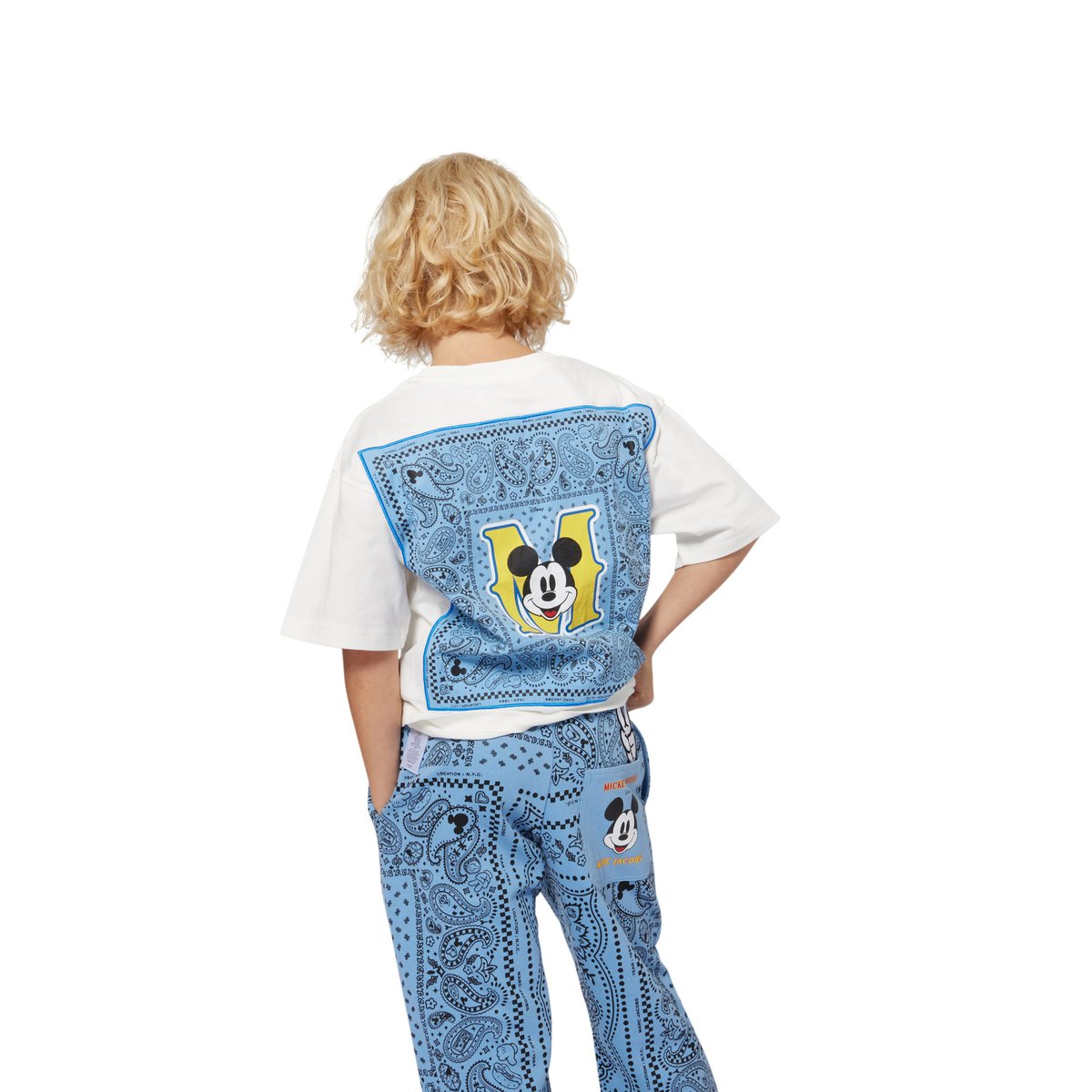 Pantalon en polaire bleu delave, MARC JACOBS