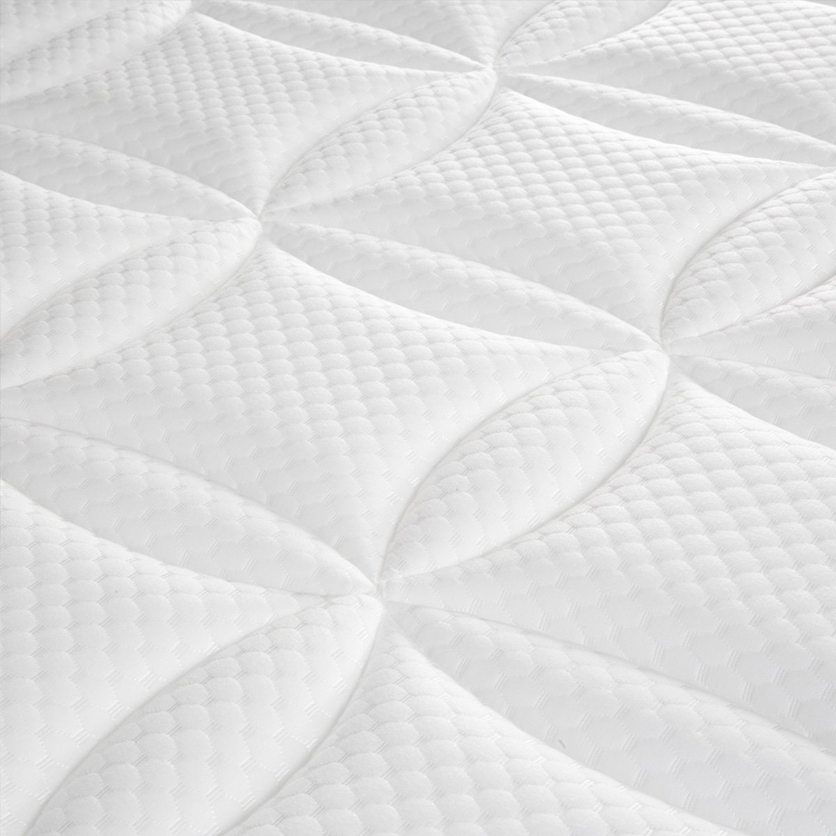Pack Chambord 90x200 cm Matelas Ressorts + Sommier Bois + Accessoires blanc, BELLECOUR