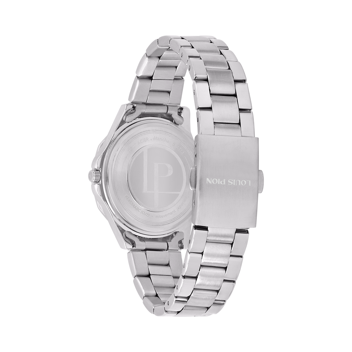 Montre Analogique CHARLIE argenté bleu clair argenté, LOUIS PION