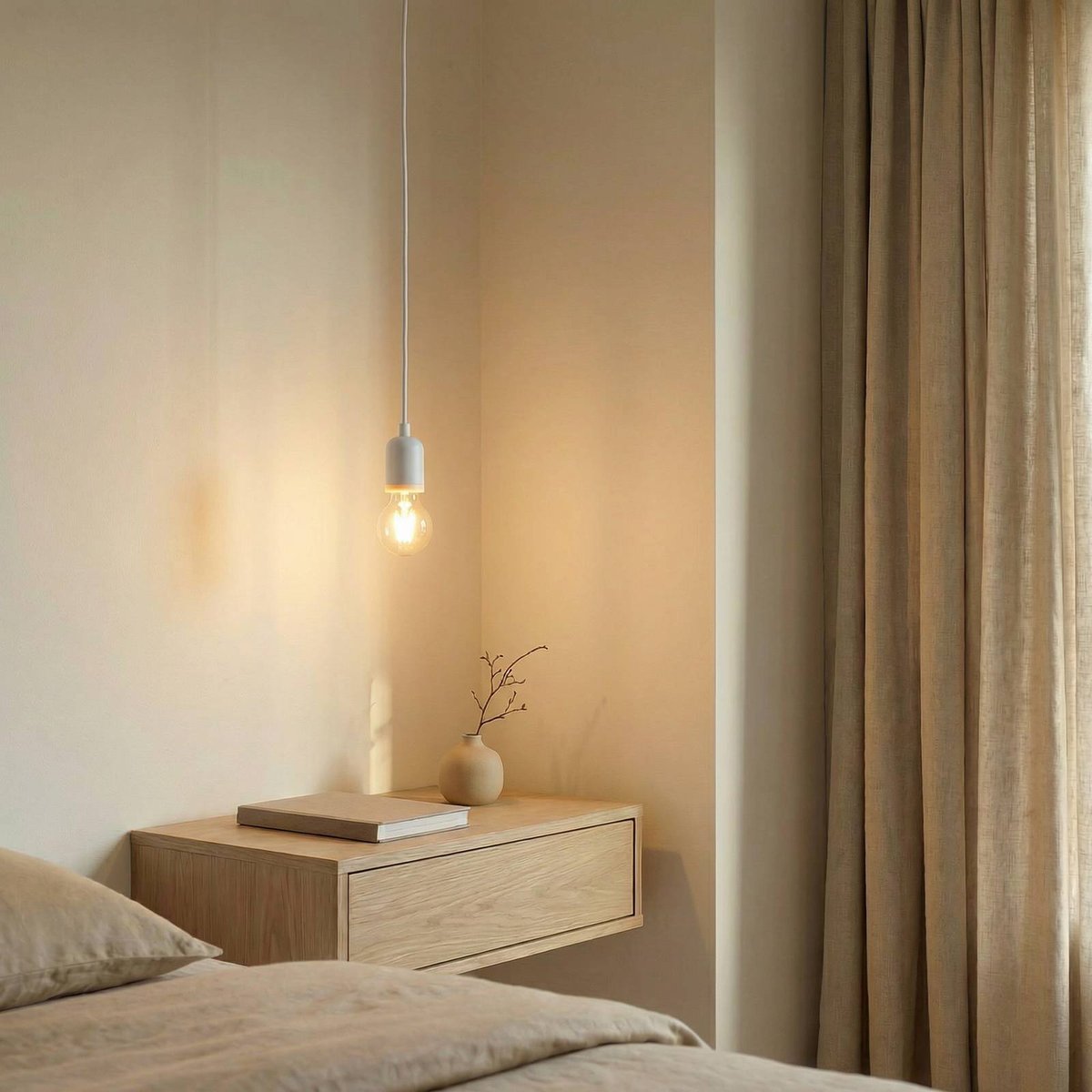 Suspension en aluminium moderne, Hattie blanc, LINDBY