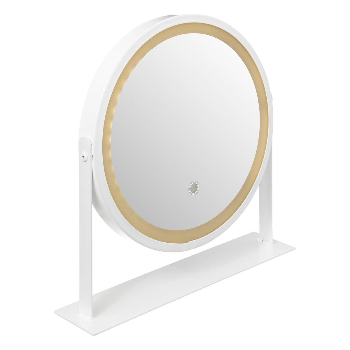 Miroir rond pivotant LED blanc, 5FIVE SIMPLY SMART