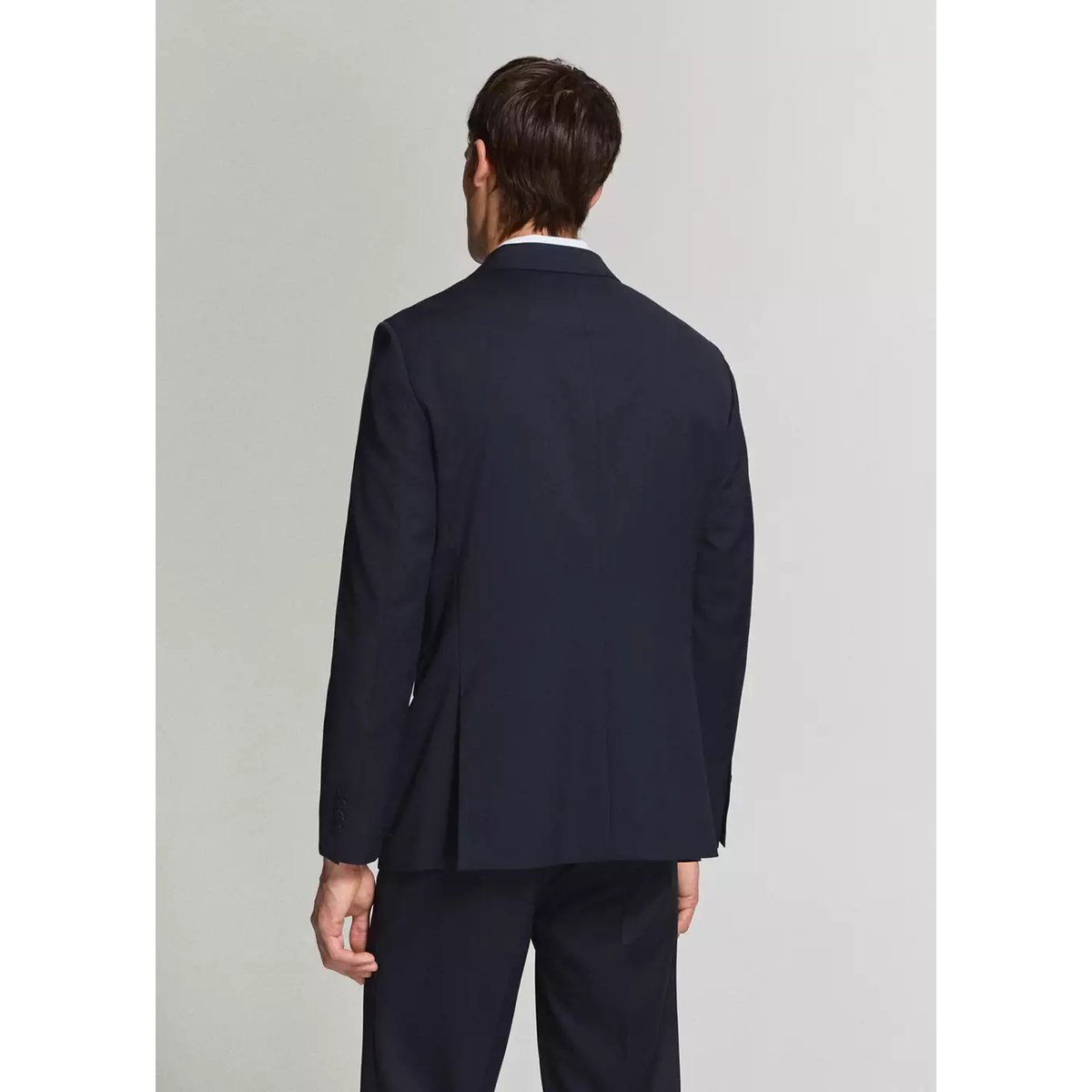 Veste costume Turin 100 % laine vierge bleu marine, MANGO MAN