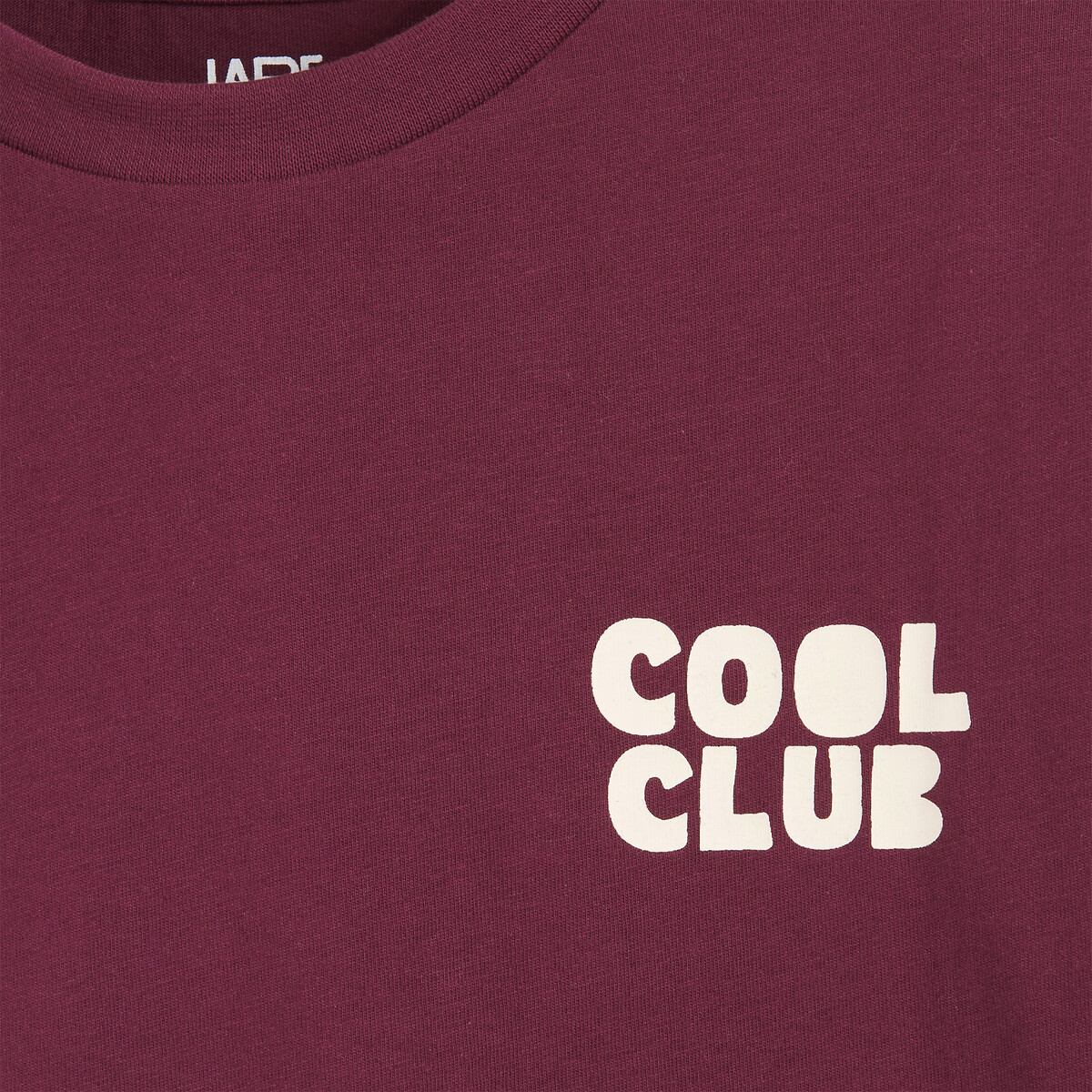 Slogan Print Long Sleeve T-Shirt burgundy, LA REDOUTE COLLECTIONS