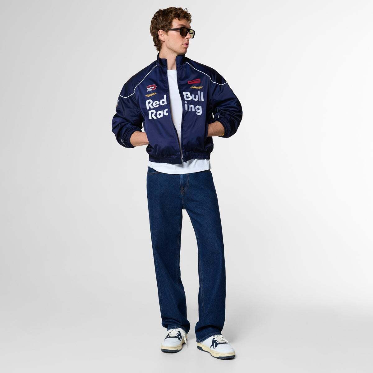 Red Bull Racing Jean Coupe Loose Avec Logo Imprimé dark bleu marine rbr, PEPE JEANS