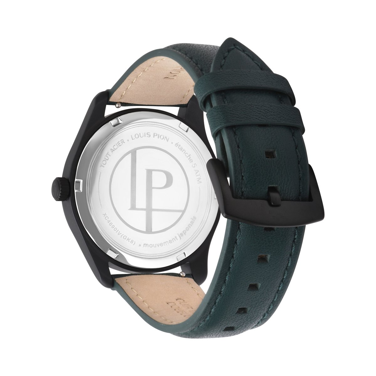 Montre Analogique ADRIEN noir vert vert, LOUIS PION