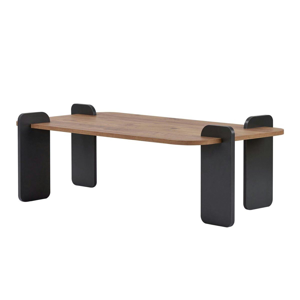 Table basse rectangulaire design en bois MARFA pin, PIER IMPORT
