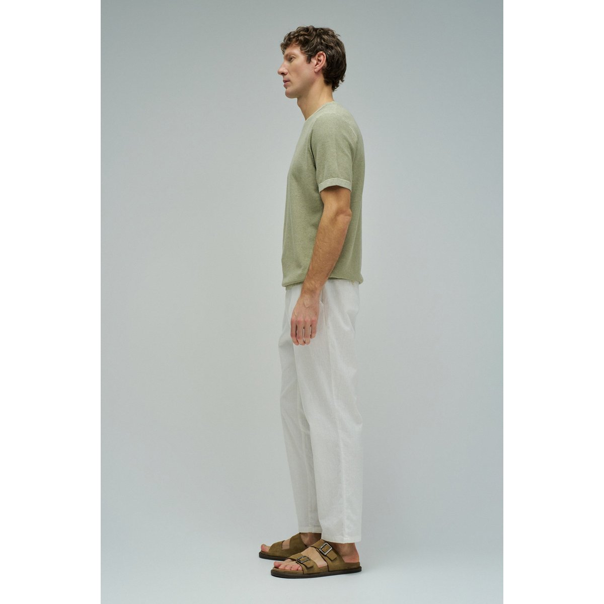 T-SHIRT EN MAILLE TRICOTÉE beige, SALSA JEANS