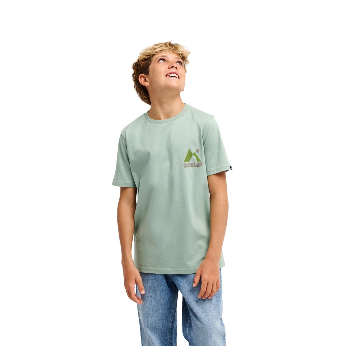 T-Shirt manches courtes PEAK vert iceberg green, QUIKSILVER