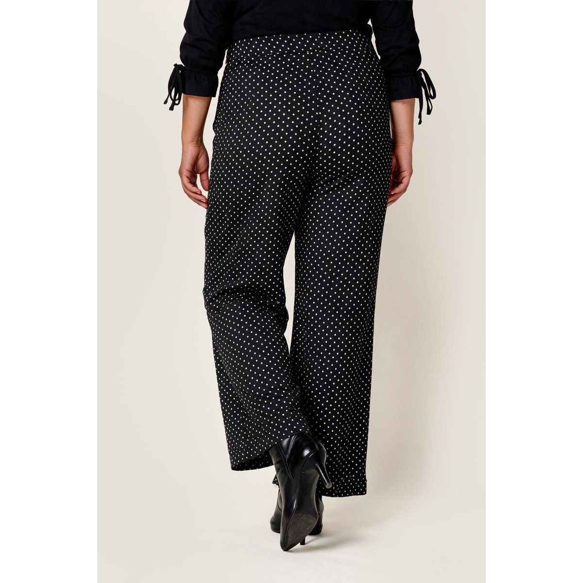 Pantalon en jersey noir, ULLA POPKEN