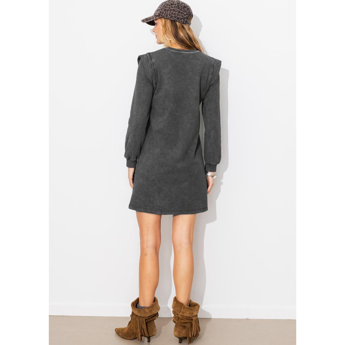 Robe sweat-shirt gris, PROMOD